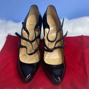 Christian Louboutin Black Patent Leather Heels